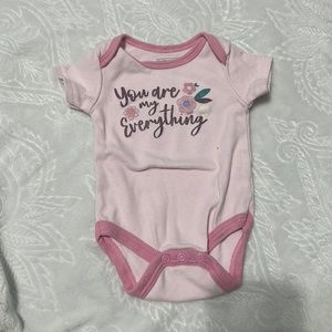 Infant 0-3 month onesie.